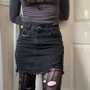 Killstar Denim Mini Skirt